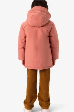 Roze technische parka jas