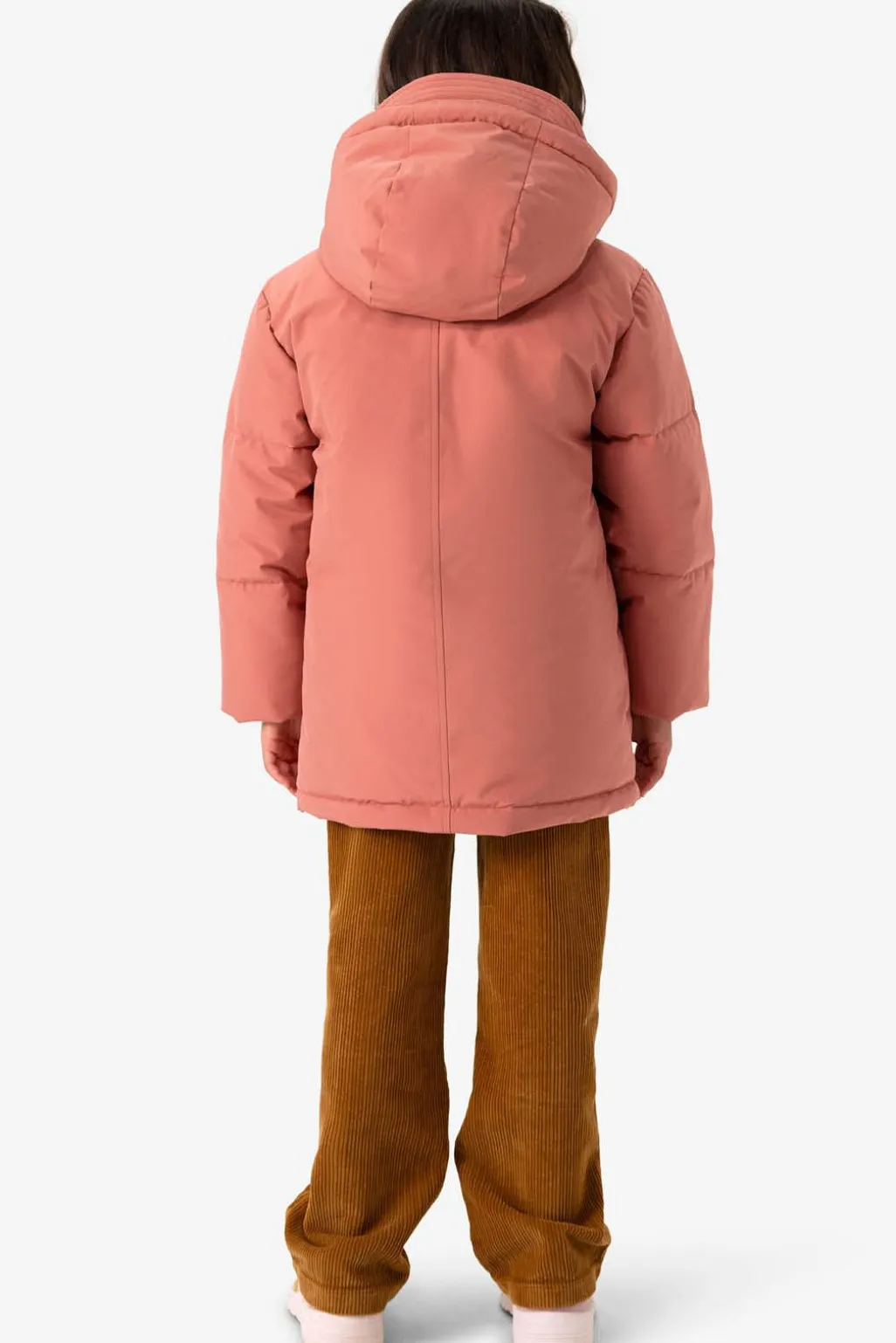 Roze technische parka jas