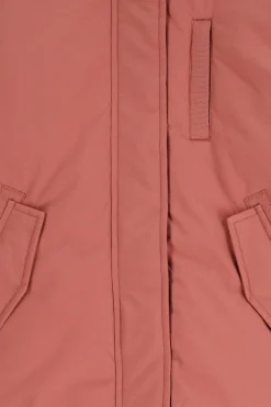 Roze technische parka jas