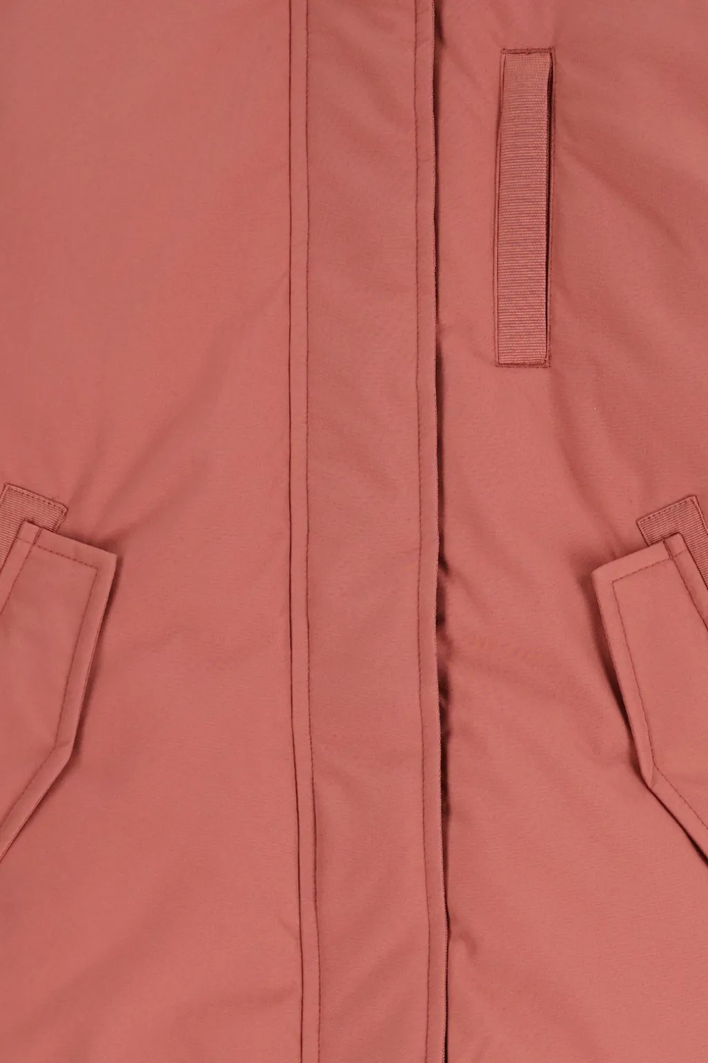 Roze technische parka jas