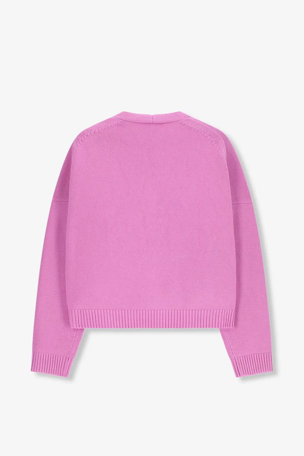 Roze vest met v-hals