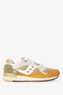 Saucony Shadow 5000 beige leren sneakers