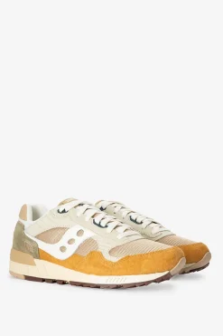 Saucony Shadow 5000 beige leren sneakers