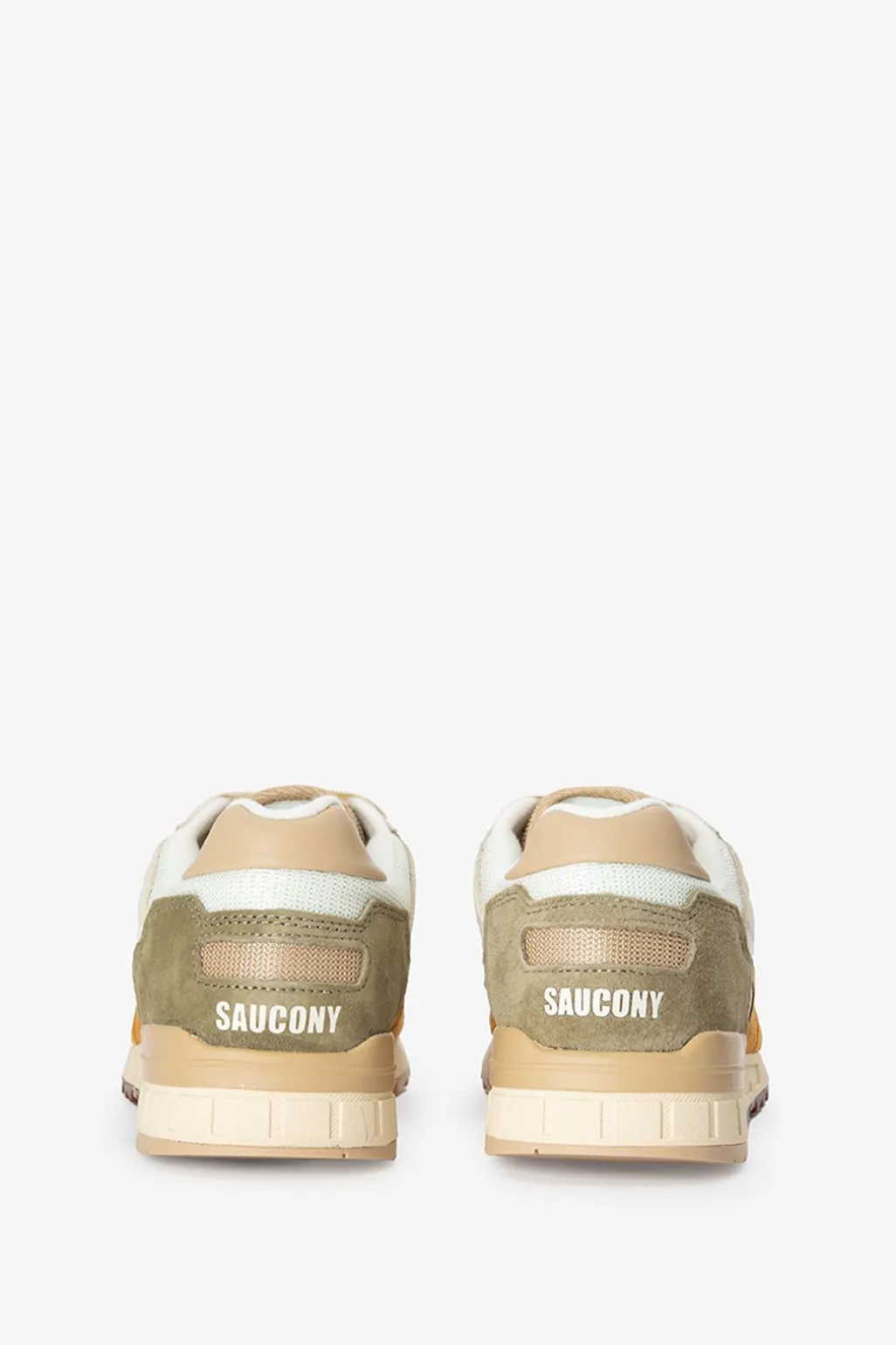 Saucony Shadow 5000 beige leren sneakers