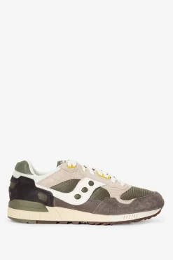 Saucony Shadow 5000 donkergroene leren sneakers