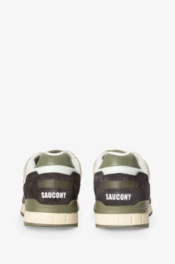Saucony Shadow 5000 donkergroene leren sneakers