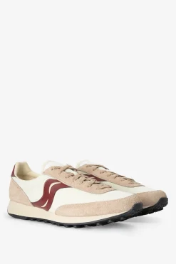 Saucony Trainer 80 beige leren sneakers