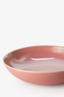 Serveerschaal roze reactive glaze funky