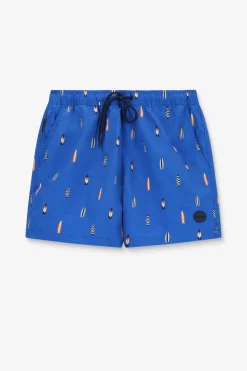 Shiwi blauwe zwembroek met surfbord print