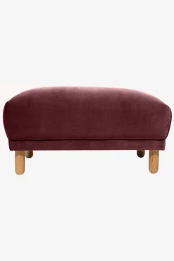Sir velvet hocker wine red