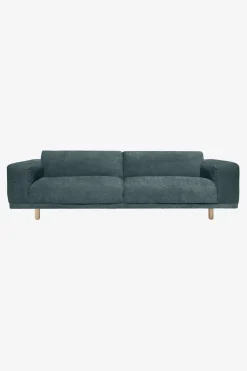 Sir velvet 4-zits bank grijs blauw