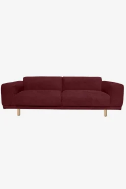 Sir velvet 3-zits bank wine red