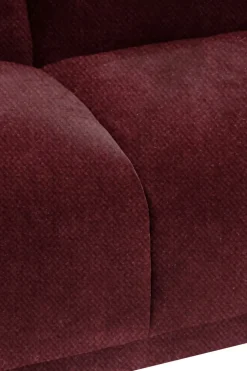 Sir velvet 3-zits bank wine red