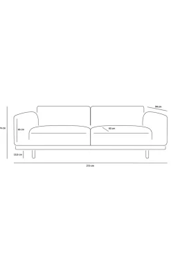 Sir 2.5-zits bank mustard