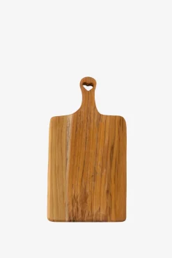Teakhouten snijplank klein met hart