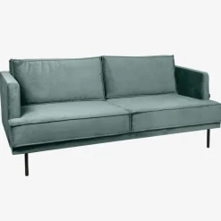 The Duchess velvet bank 2,5-zits grijs blauw