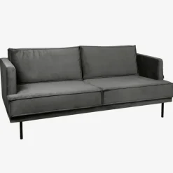 The Duchess velvet bank 2,5-zits antraciet