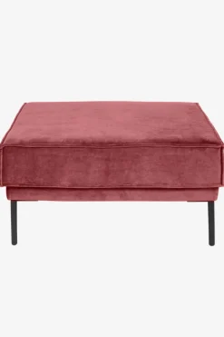 The Duchess velvet hocker pink