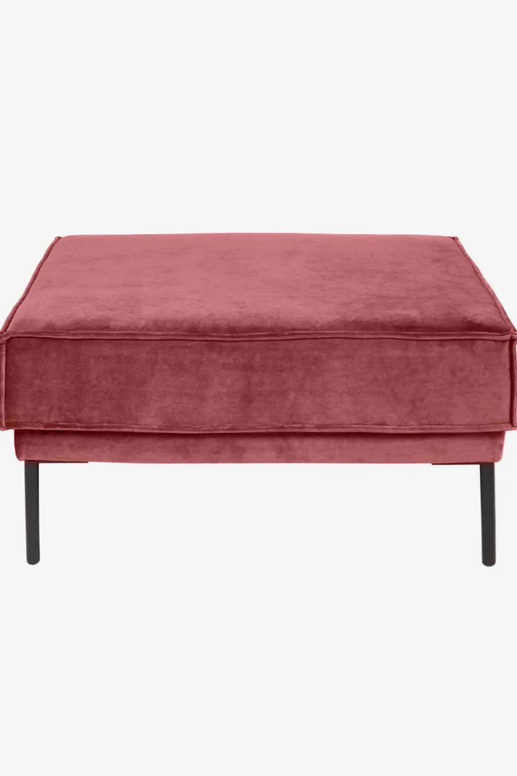The Duchess velvet hocker pink