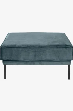 The Duchess velvet hocker grijs