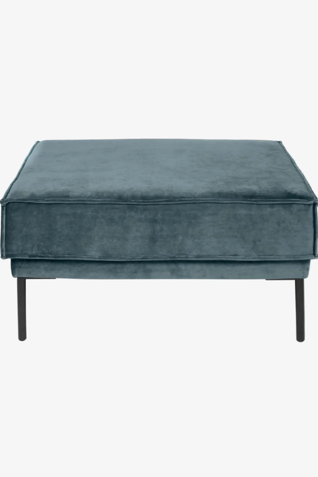 The Duchess velvet hocker grijs