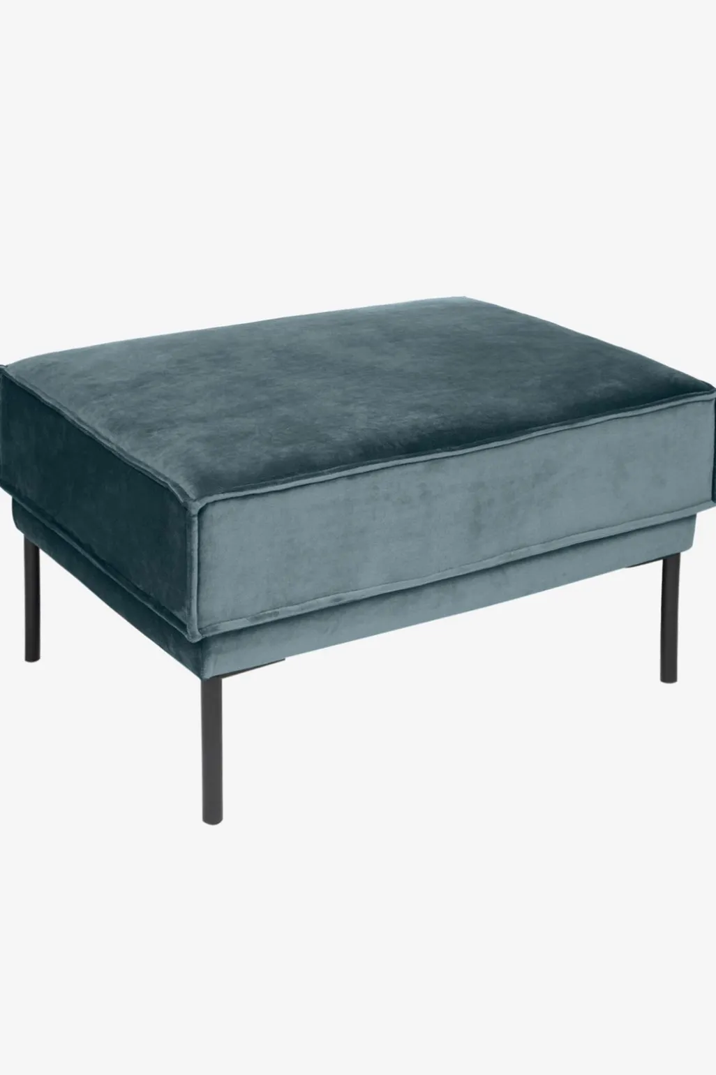 The Duchess velvet hocker grijs