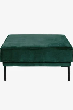 The Duchess velvet hocker groen