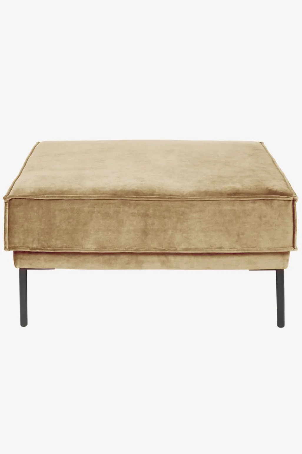 The Duchess velvet hocker sand