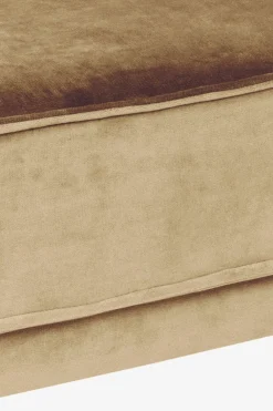 The Duchess velvet hocker sand