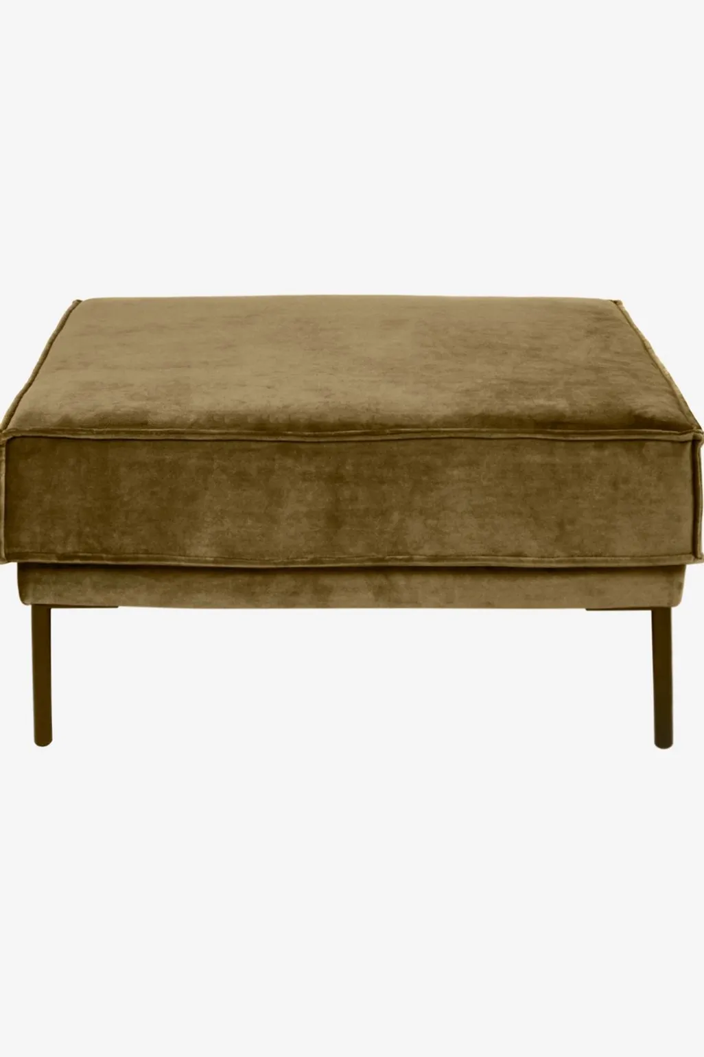 The Duchess velvet hocker brons