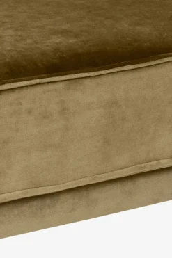 The Duchess velvet hocker brons