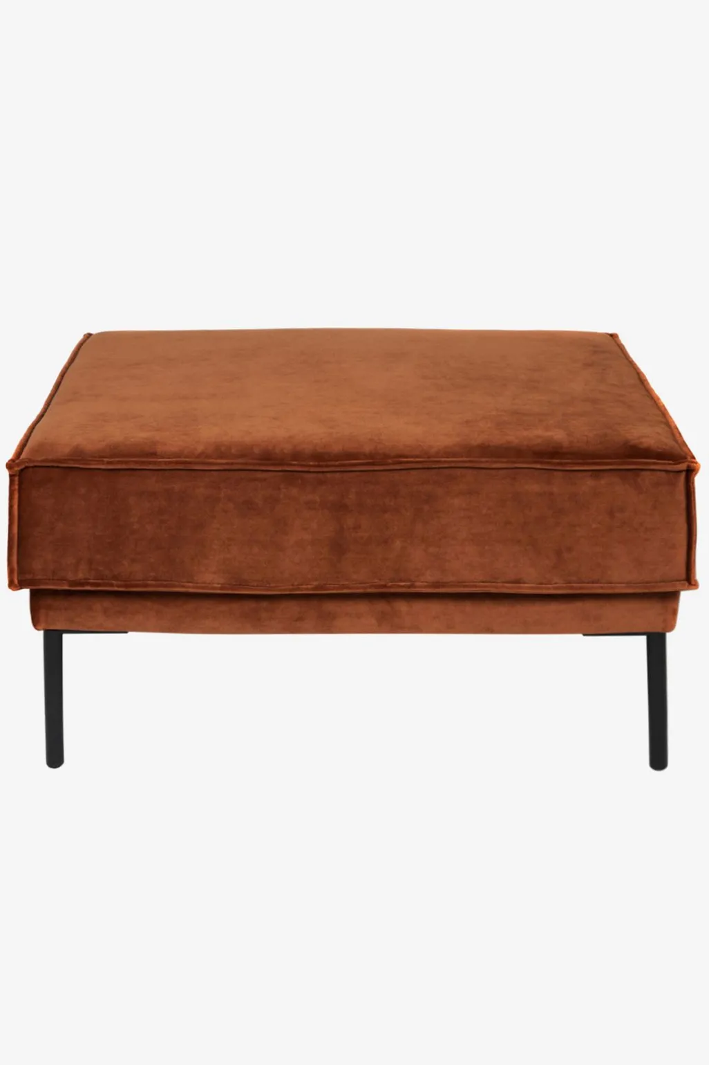 The Duchess velvet hocker roest