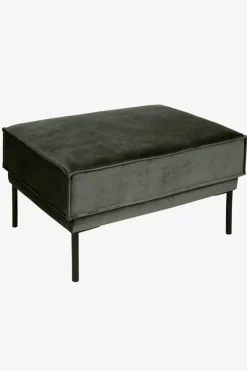 The Duchess velvet hocker donkergroen
