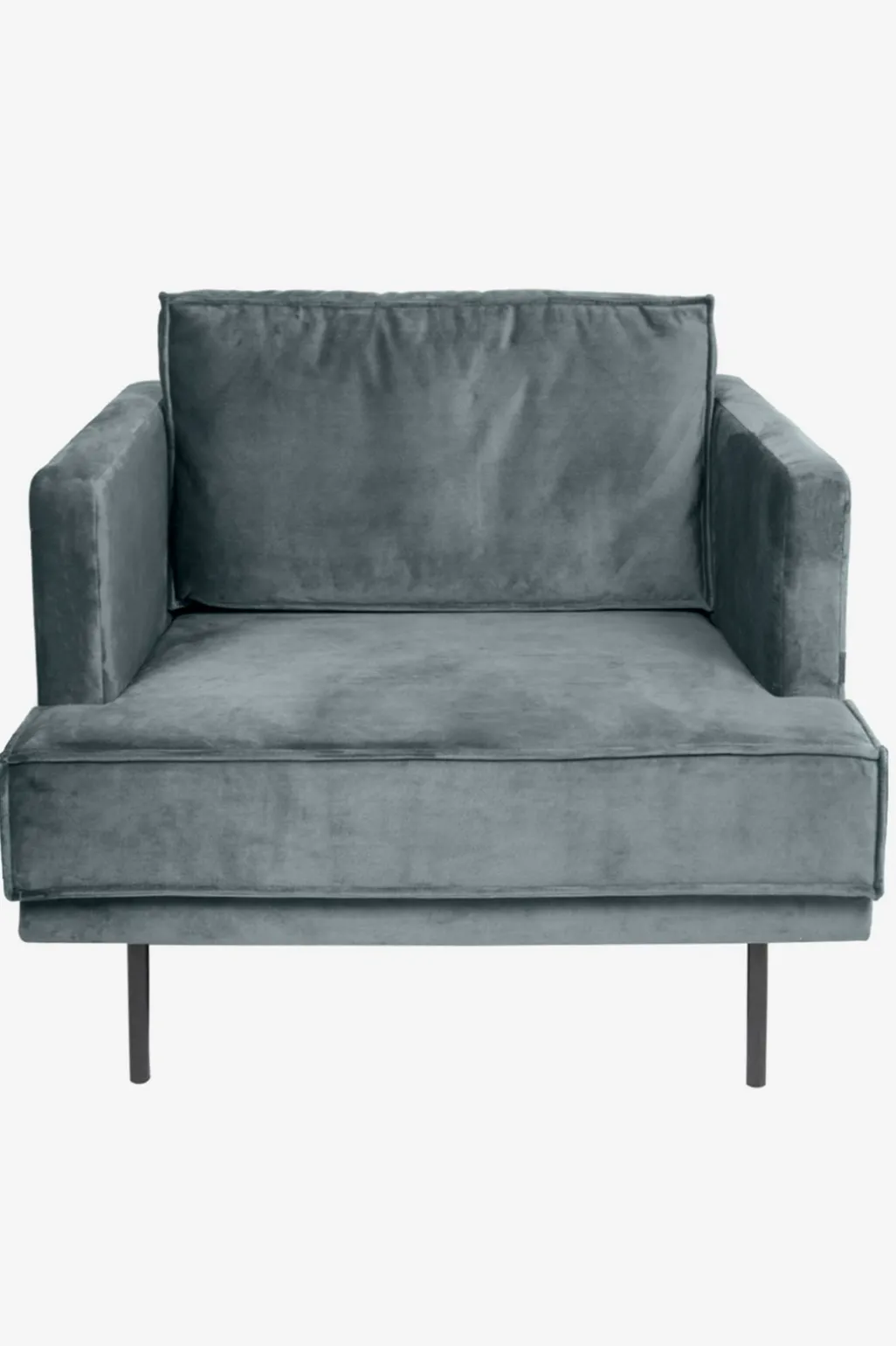 The Duchess velvet loveseat grijs
