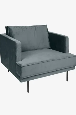 The Duchess velvet loveseat grijs