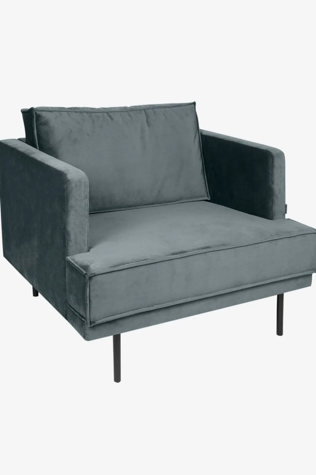 The Duchess velvet loveseat grijs