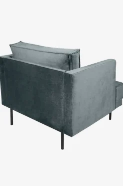 The Duchess velvet loveseat grijs