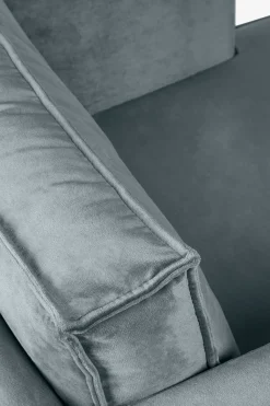 The Duchess velvet loveseat grijs