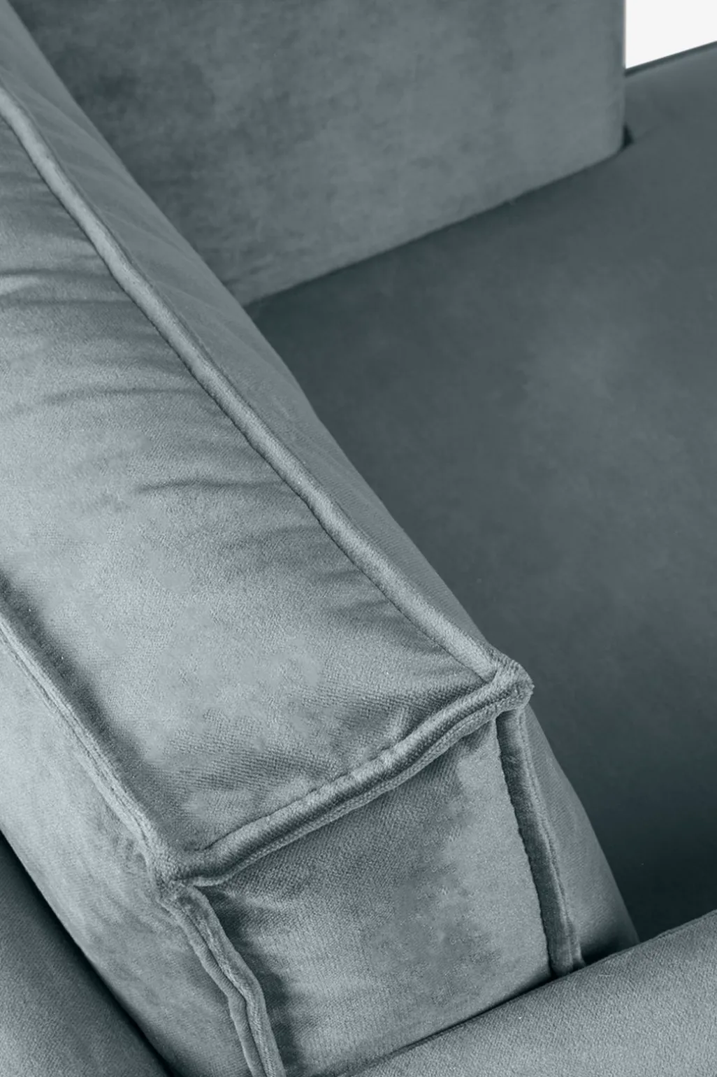 The Duchess velvet loveseat grijs