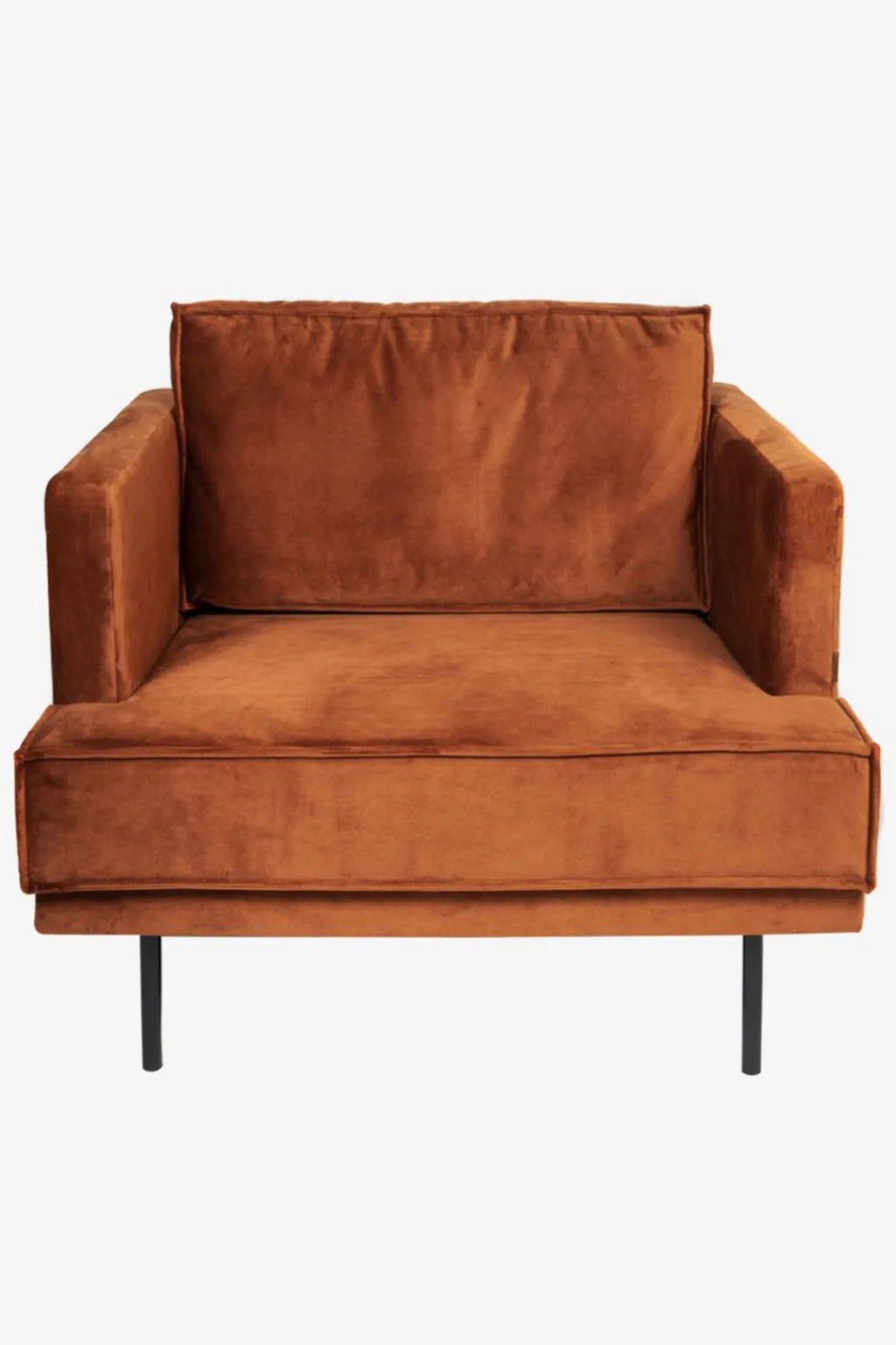 The Duchess velvet loveseat roest