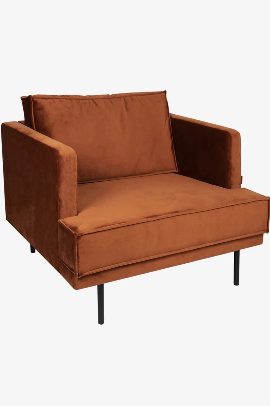 The Duchess velvet loveseat roest