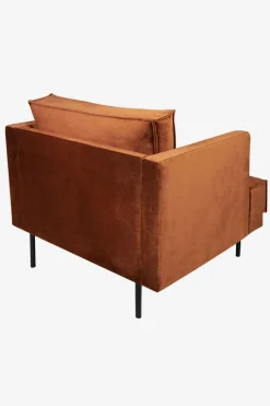 The Duchess velvet loveseat roest