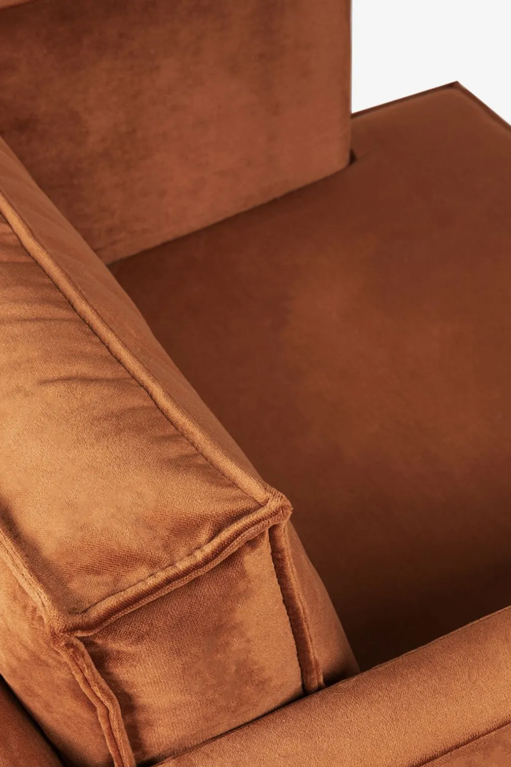 The Duchess velvet loveseat roest