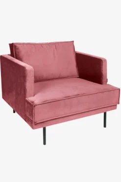 The Duchess velvet loveseat roze