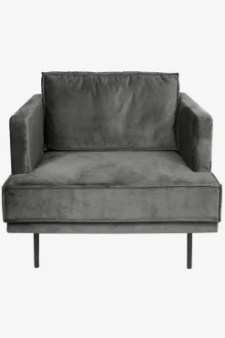The Duchess velvet loveseat antraciet