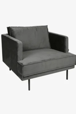 The Duchess velvet loveseat antraciet