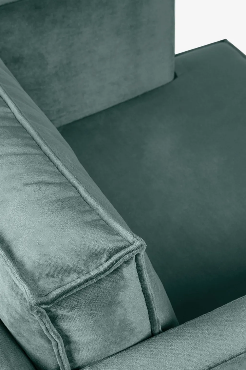 The Duchess velvet loveseat grijs blauw