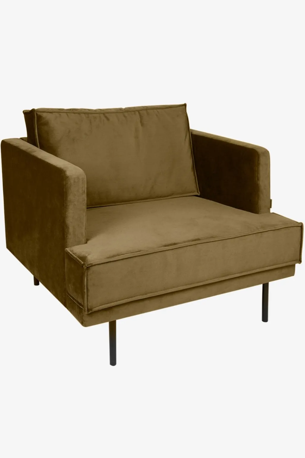 The Duchess velvet loveseat brons