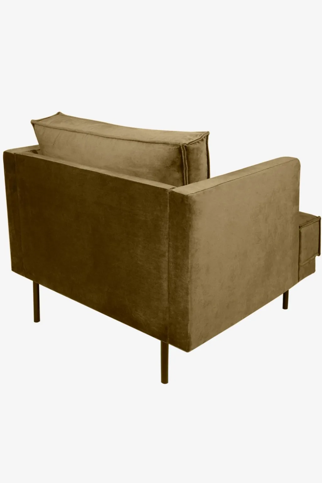 The Duchess velvet loveseat brons