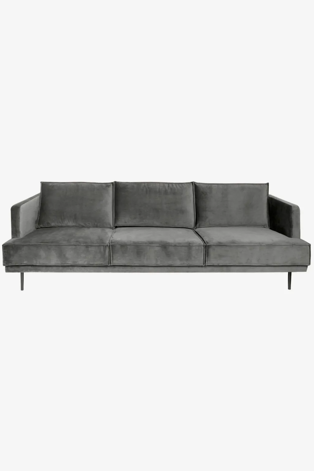 The Duchess velvet 3,5-zits bank antraciet
